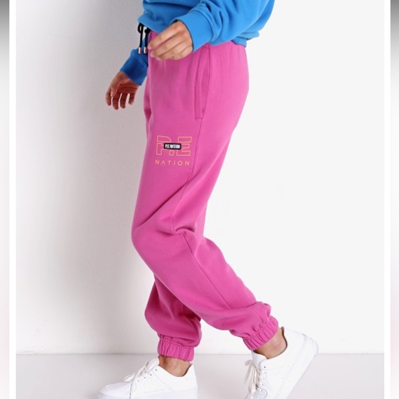 PE NATION Heads Up Track Pant Pink - Picture 4 of 11